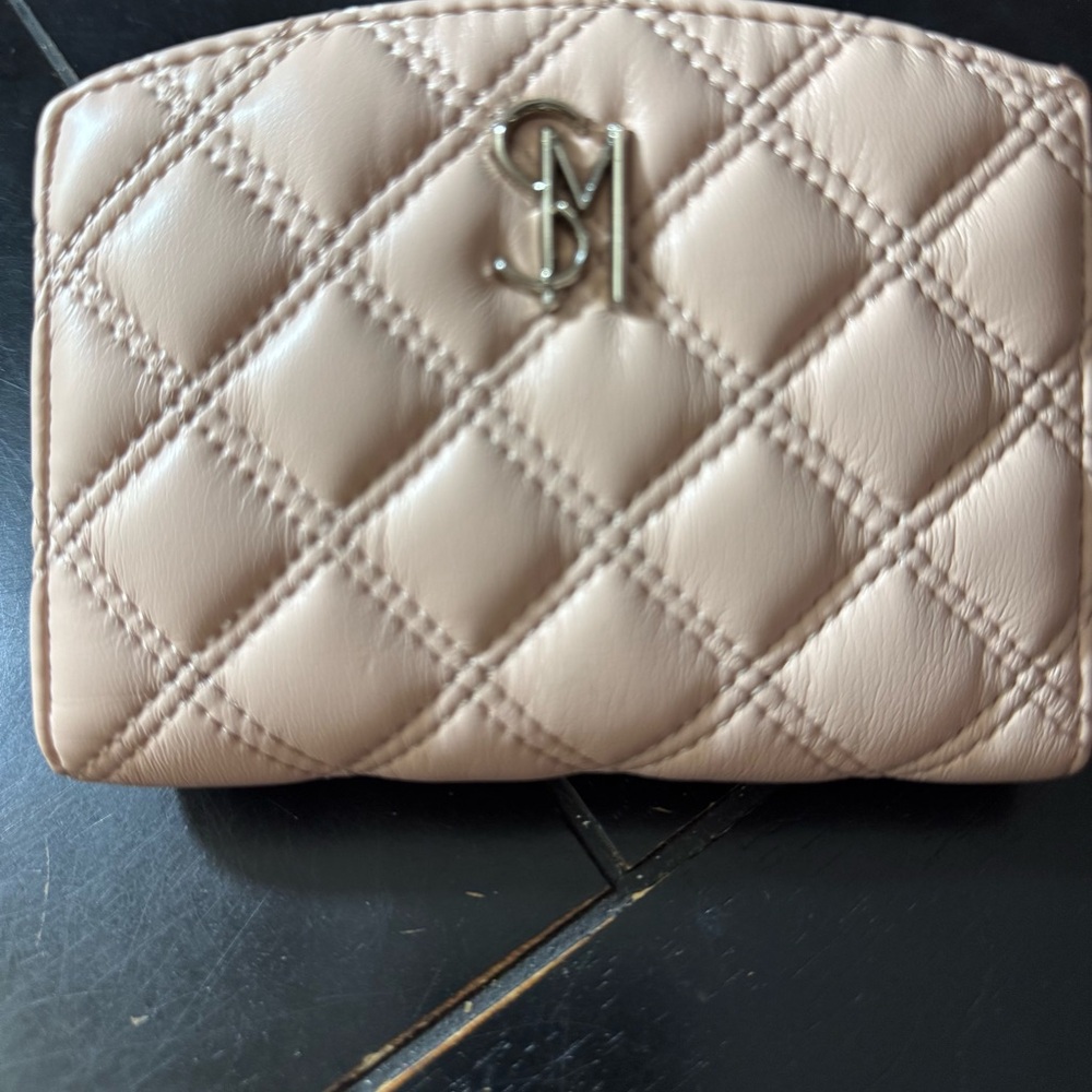 Steve Madden soft pink Quilted with Silver Emblem
